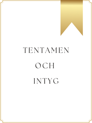 Tentamen och intyg